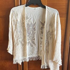 Miss Me Cream Textured Fabric